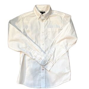 Tommy Hilfiger Big Boys White long sleeve button down shirt size 12